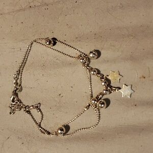 Sterling silver ankle bracelet